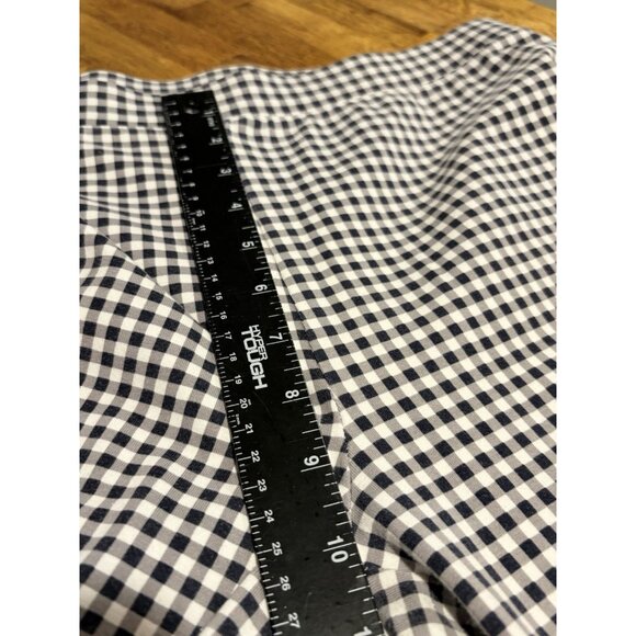TALBOTS Chatham Ankle Pants Sunrise Gingham Plaid Skinny Pull On Size Large - Picture 8 of 9